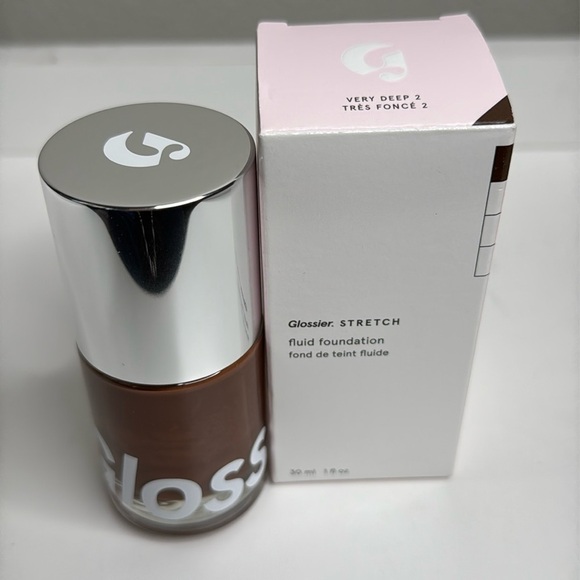 Glossier Stretch Fluid Foundation for Buildable Coverage Shade Very Deep 2 NWT - Picture 1 of 3